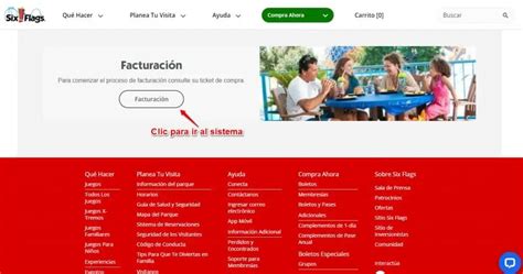 six flags facturar.